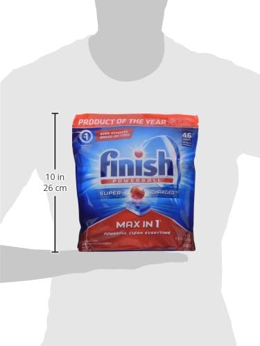 Finish - Max in 1-43ct - Dishwasher Detergent - Powerball - Wrapper Free Dishwashing Tablets - Dish Tabs - Packaging May Vary